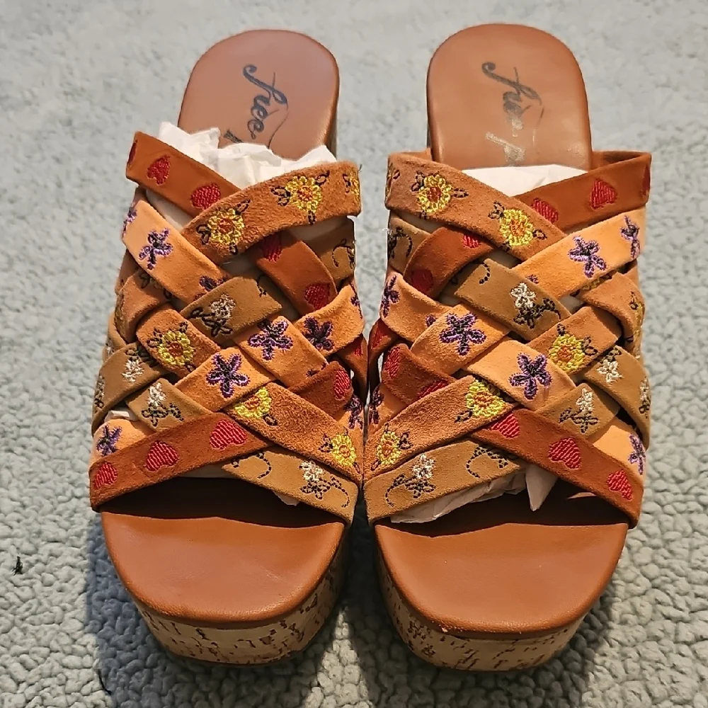 Free People Embroidered Platform Sandals - Multicolor - Picture 7 of 11